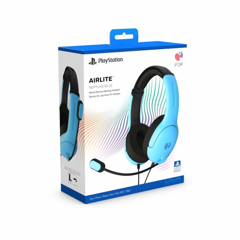 Headphones with Microphone PDP Airlite Blue