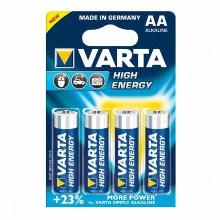 Alkaline Battery Varta AA LR06 4UD 1,5 V 2930 mAh High Energy 1,5 V 4 Pieces (20 Units)