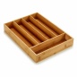 Cutlery Organiser Brown Bamboo 25,5 x 5 x 35,5 cm (12 Units)