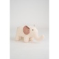 Fluffy toy Crochetts AMIGURUMIS MINI White Elephant 48 x 23 x 22 cm