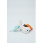 Fluffy toy Crochetts Bebe Blue White Mouse 28 x 32 x 19 cm