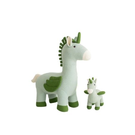 Peluche Crochetts AMIGURUMIS PACK Verde Unicorno 51 x 26 x 42 cm 98 x 33 x 88 cm 2 Pezzi