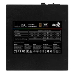Power supply Aerocool LUXRGB850M ATX 850 W 80 Plus Bronze Black