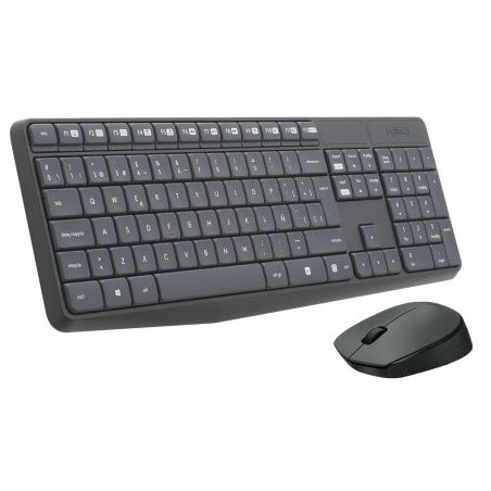 Tastiera e Mouse Wireless Logitech 920-007919 Grigio Qwerty in Spagnolo QWERTY