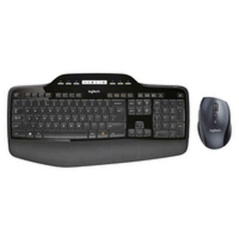 Tastiera e Mouse Wireless Logitech 920-002437 Nero Qwerty in Spagnolo QWERTY