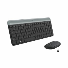 Keyboard and Mouse Logitech 920-009198 Black Steel Spanish Qwerty QWERTY