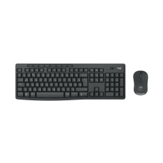 Keyboard and Mouse Logitech MK370 Graphite Qwerty Portuguese