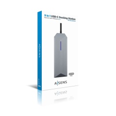 Hub USB Aisens ASUC-9P001-GR Grigio 100 W (1 Unità)