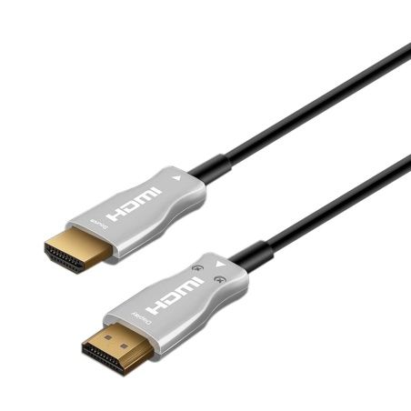 HDMI Cable Aisens A148-0380 Black Black/Grey 50 m