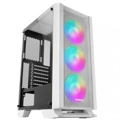 Case computer desktop ATX Mars Gaming MCCW Bianco RGB