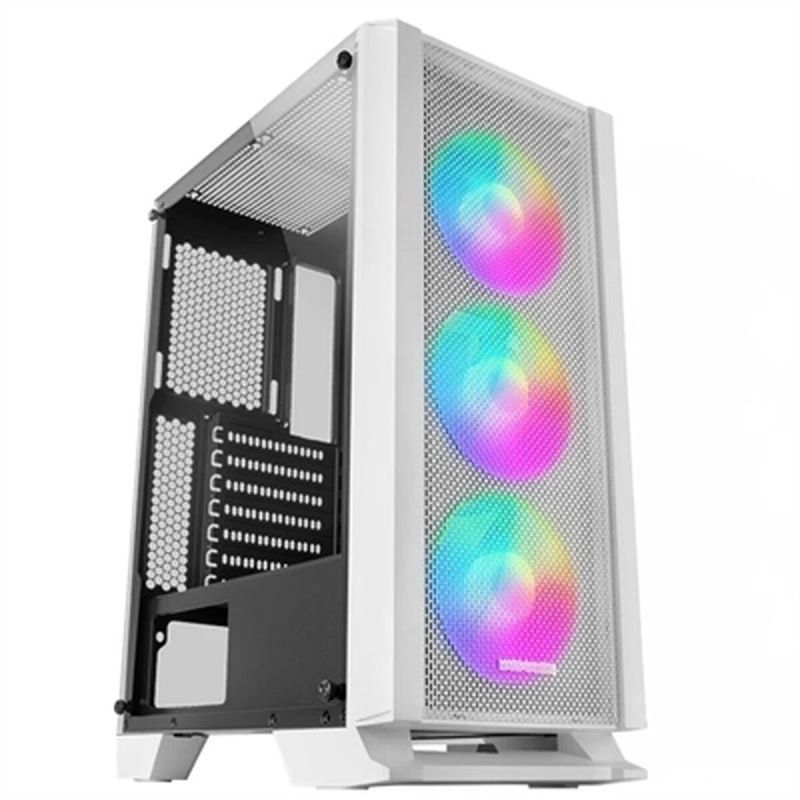 ATX Semi-tower Box Mars Gaming MCCW White RGB