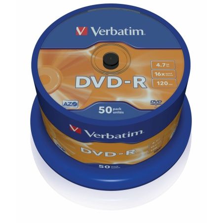 DVD-R Verbatim DVD-R Matt Silver 16x Silver (50 Units)