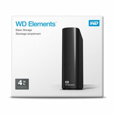 External Hard Drive Western Digital WD Elements Desktop 4 TB HDD