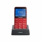 Cellulare per anziani Panasonic KX-TU155EXRN Rosso