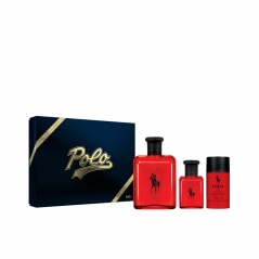 Men's Perfume Set Ralph Lauren Polo Red 3 Pieces