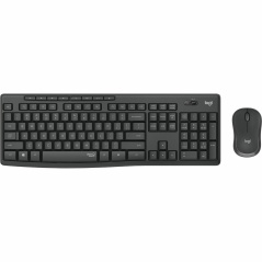 Keyboard and Wireless Mouse Logitech 920-009798 Black Spanish Qwerty QWERTY