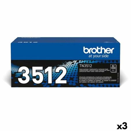 Original Toner Brother TN3512 Black (3 Units)