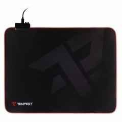 Tappetino per Mouse Tempest TP-GMP-RGB-M Nero