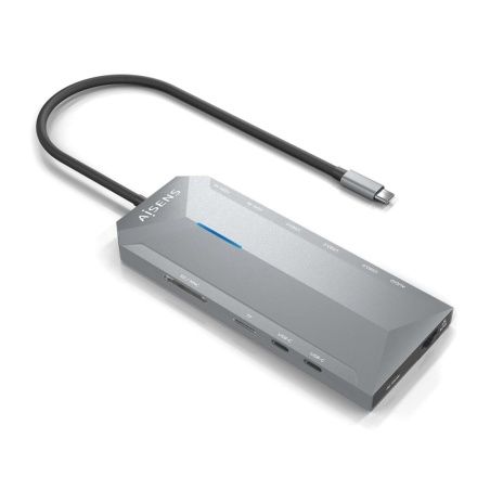 USB Hub Aisens ASUC-12P005-GR Grey 100 W (1 Unit)