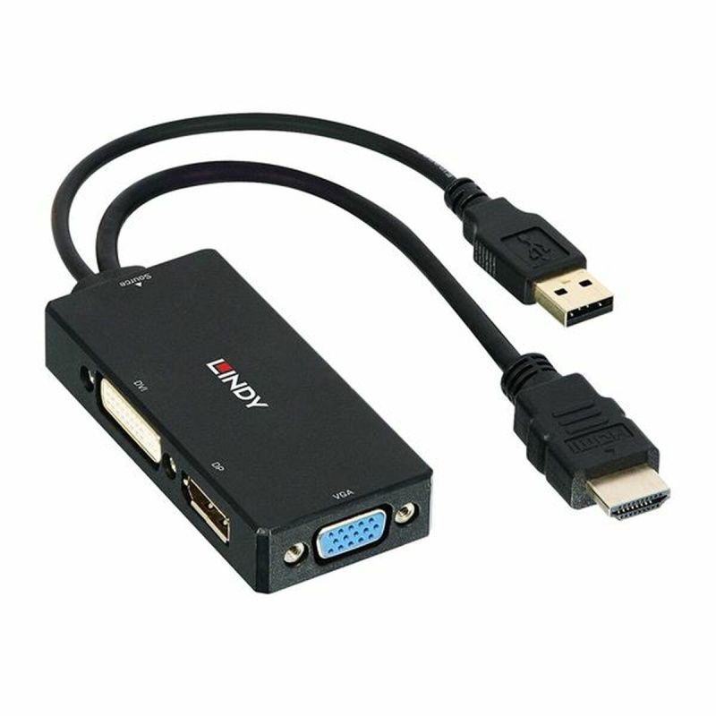 Adattatore HDMI con DisplayPort LINDY 38182 Nero