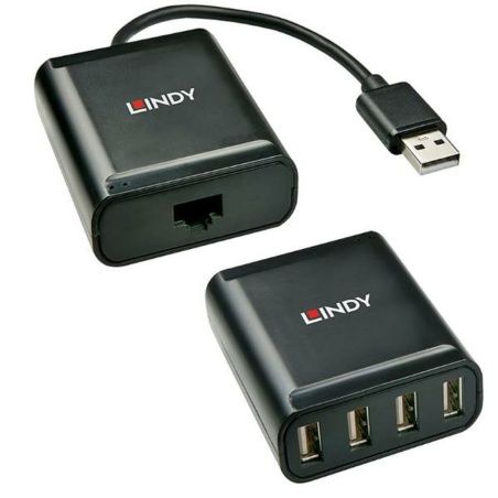 Hub USB LINDY 42679 Nero