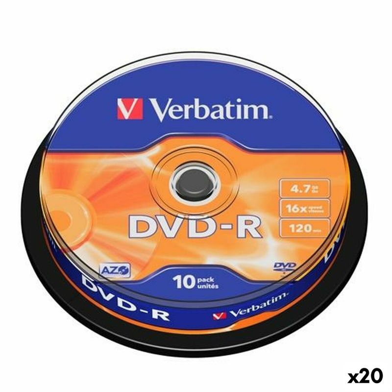 DVD-R Verbatim 4,7 GB 16x (20 Units)