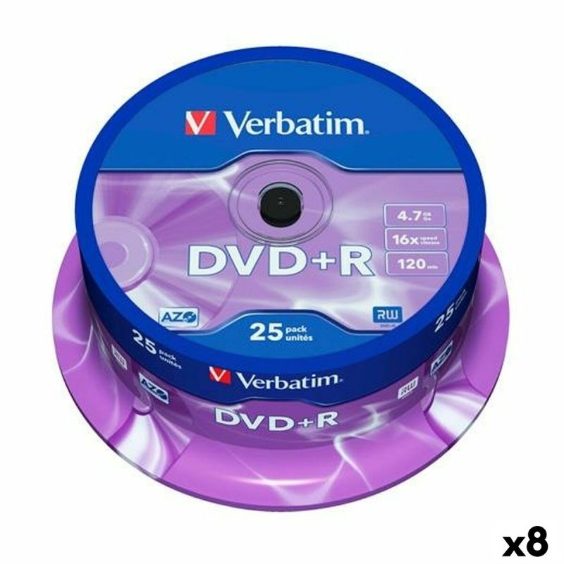 DVD+R Verbatim 4,7 GB 16x (8 Unità)