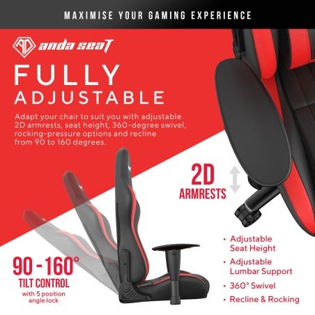 Gaming Chair AndaSeat Jungle Black Red