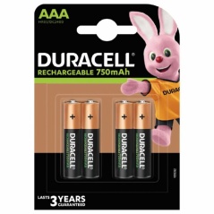 Rechargeable Batteries DURACELL AAA LR3 4UD (10 Units)