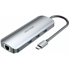 Hub USB Vention TOLHB 100 W Argentato