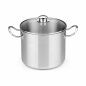 Pot with Glass Lid BRA A343937 Ø 30 cm Steel Metal Stainless steel Stainless steel 18/10