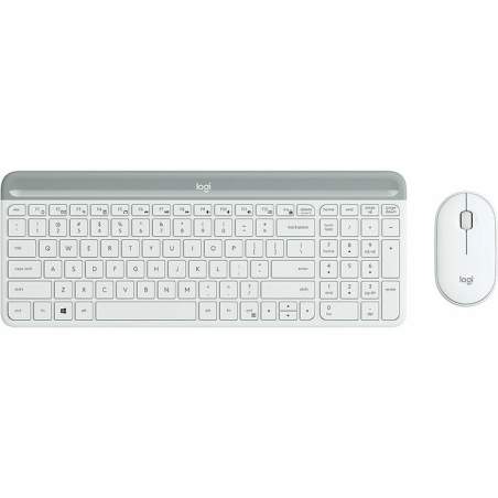 Tastiera e Mouse Logitech 920-009199 Bianco Qwerty in Spagnolo