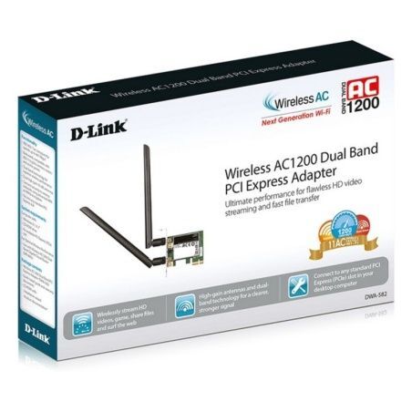 Wi-Fi Network Card D-Link DWA-582 5 GHz 867 Mbps LED