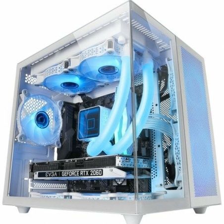 Case computer desktop ATX Mars Gaming MCNOVAMW Bianco