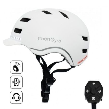 Casco per Hoverboard Elettrico Smartgyro SMART PRO Bianco