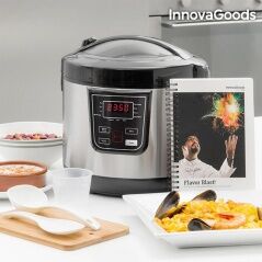 Robot da Cucina con Ricettario Smart InnovaGoods 4 L 800W Nero Acciaio