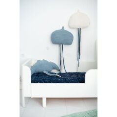 Fluffy toy Crochetts OCÉANO Blue White Manta ray Jellyfish 40 x 95 x 8 cm 3 Pieces
