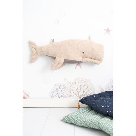 Fluffy toy Crochetts OCÉANO Blue Whale 29 x 84 x 14 cm 2 Pieces