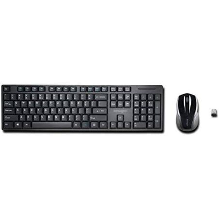 Keyboard and Wireless Mouse Kensington Black Spanish Qwerty QWERTY