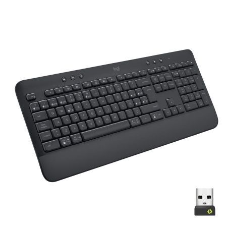 Wireless Keyboard Logitech 920-010917 Spanish Qwerty Black Grey