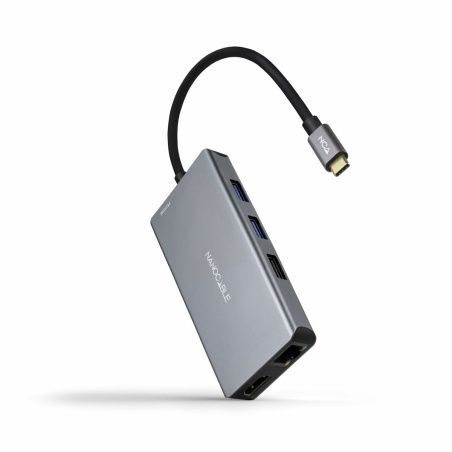 USB Hub NANOCABLE 10.16.1009 Grey (1 Unit)
