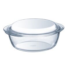 Casserole with lid Pyrex Essentials Transparent 2,1 L (3 Units)