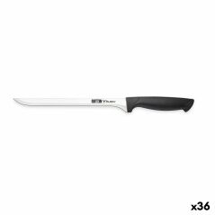 Ham knife Quttin Black Black Silver 22 cm (36 Units)