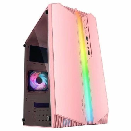 Case computer desktop ATX Mars Gaming MC-S1 Nero Rosa
