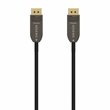 DisplayPort Cable Aisens A155-0607 Black 15 m
