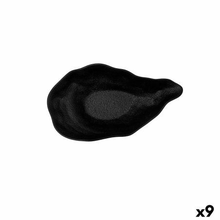 Bowl Bidasoa Fosil Black Ceramic 25,6 x 14,5 x 6 cm (9Units)