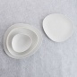 Piatto da pranzo Bidasoa Fosil Bianco Ceramica Ovale 22,8 x 20,1 x 2,2 cm (9 Unità)