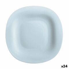 Flat Plate Luminarc Carine Paradise Blue Glass 27 cm (24 Units)