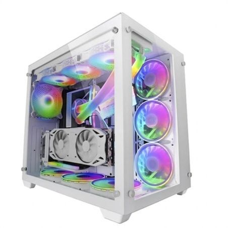 ATX Semi-tower Box Mars Gaming MCV3W White RGB