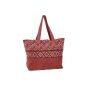 Borsa Donna Home ESPRIT Rosso Verde Corallo 55 x 14 x 35 cm (3 Unità)